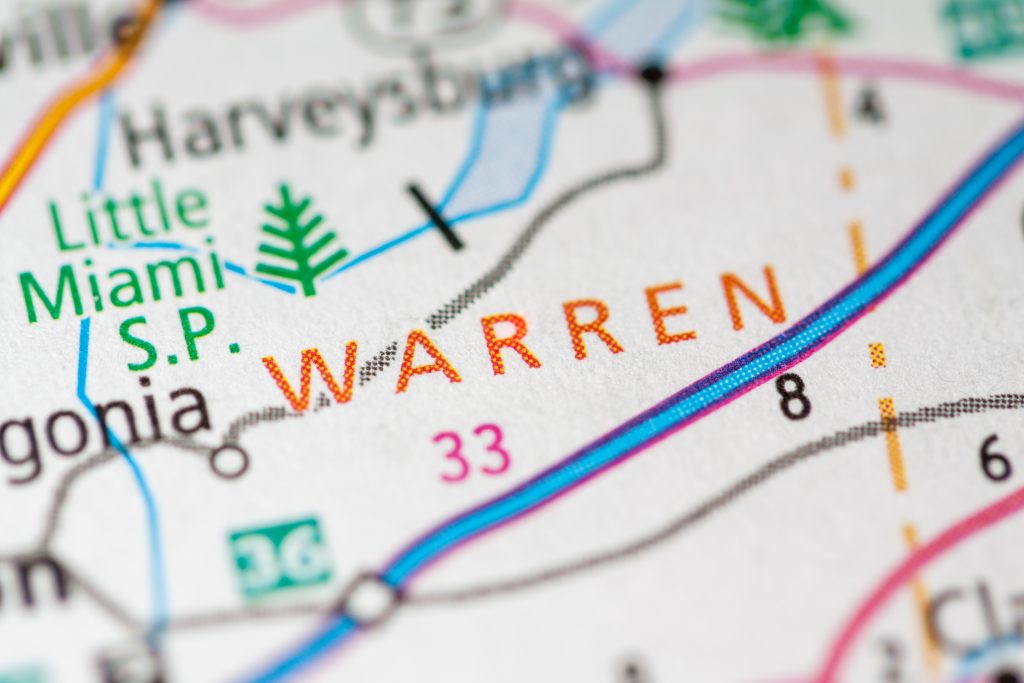 Map of Warren County, PA, USA